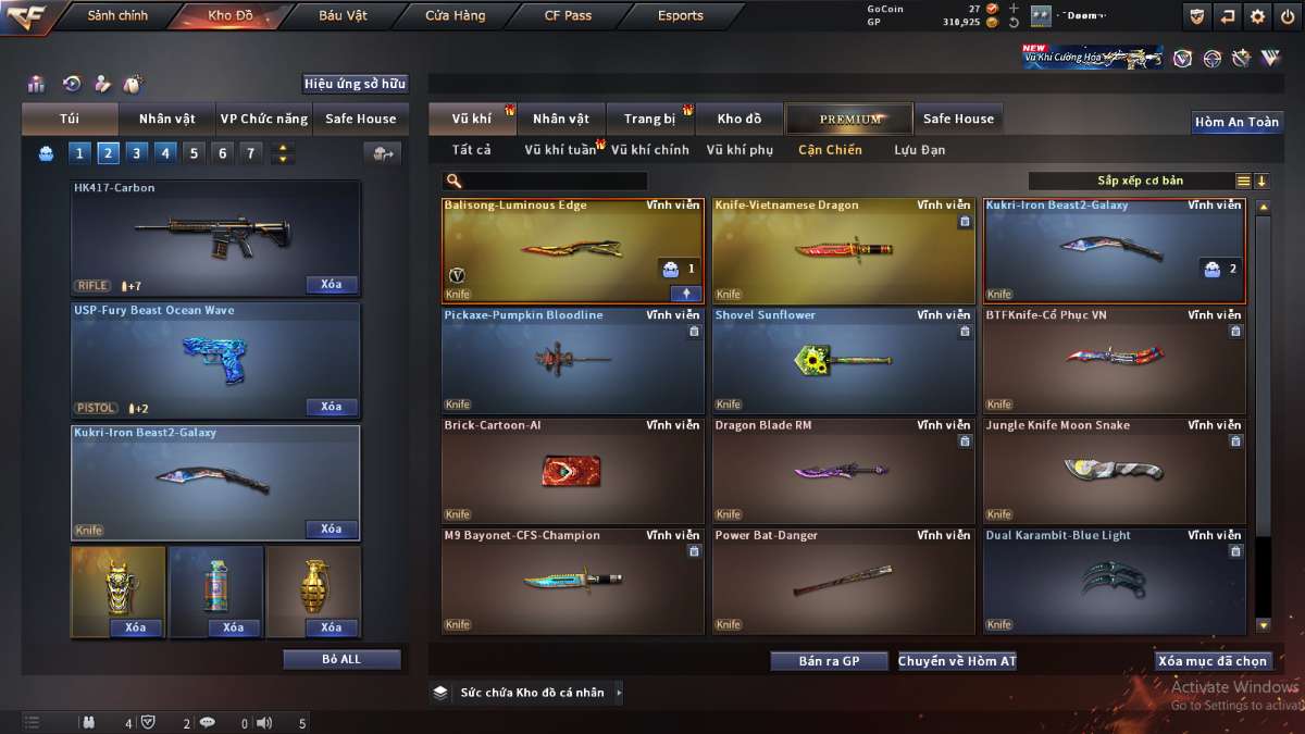shop acc cf uy tin gia re